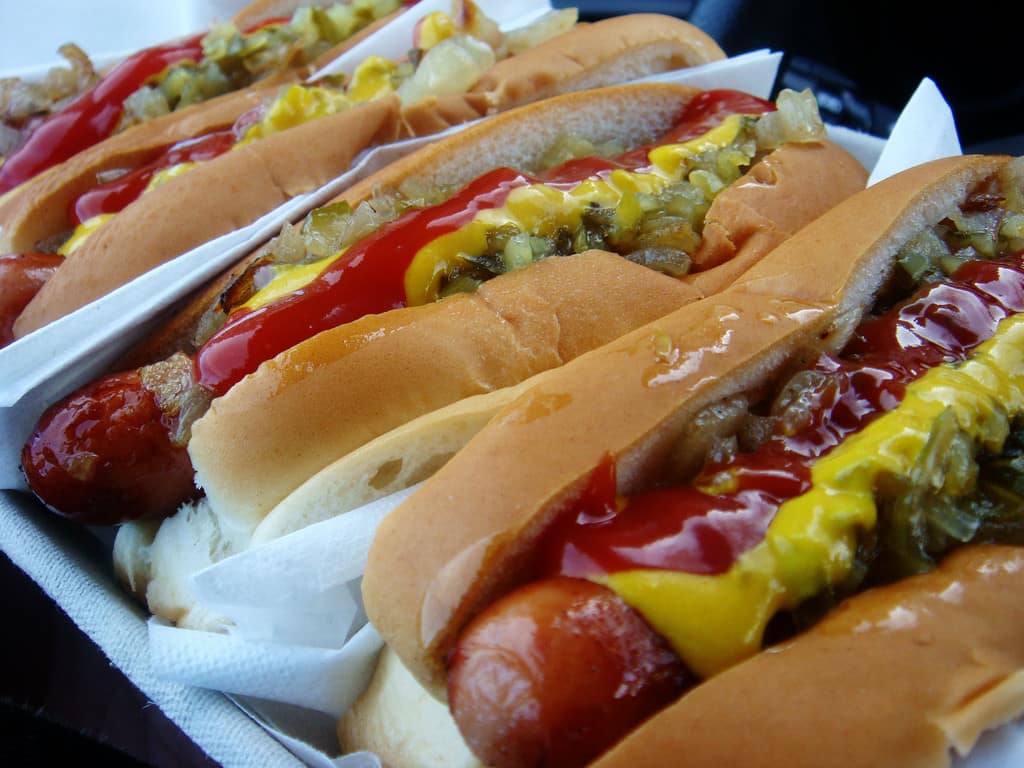 awesome looking hotdogs