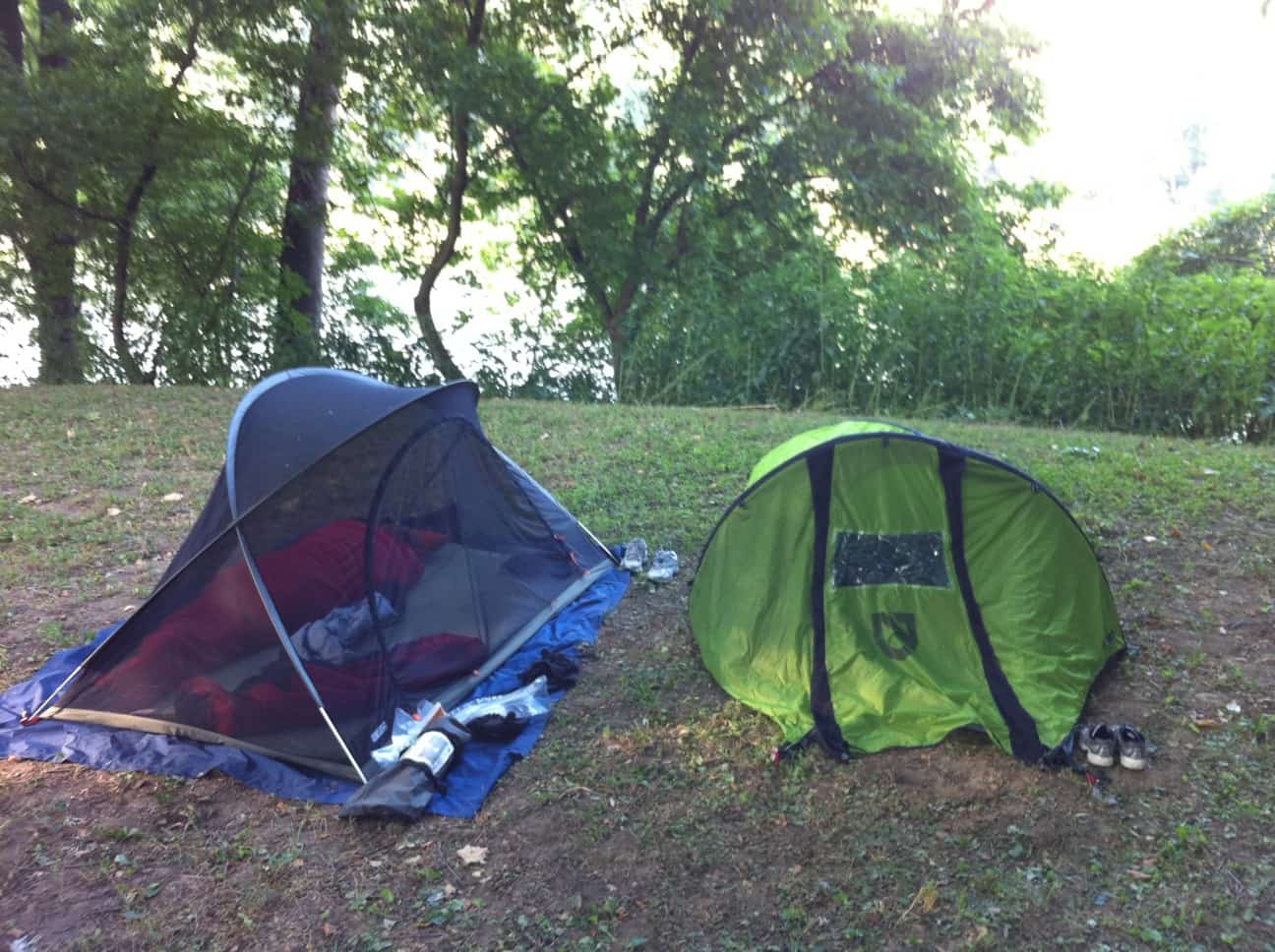 bug net and bivy sack: