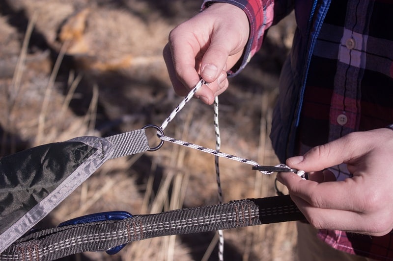 rf tarp fixing the cords